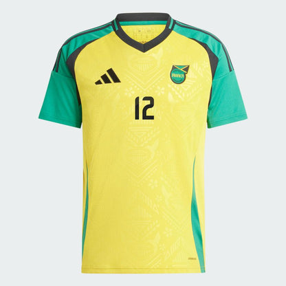 Jamaica Home Demarai Gray 12 Soccer Replica Jersey 2024