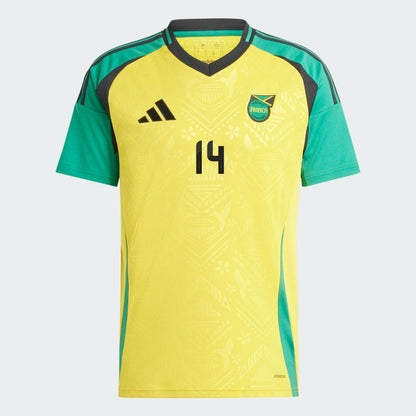 Youth Jamaica Home Dujuan Richards #14 Soccer Replica Jersey 2024