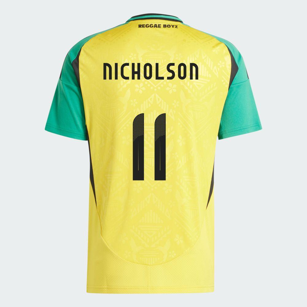 Youth Jamaica Home Shamar Nicholson #11 Soccer Replica Jersey 2024