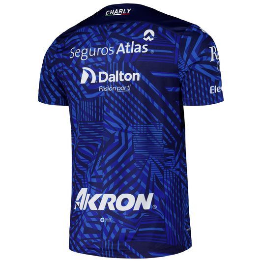 Men's Charly Blue Club Atlas 2024/25 Authentic Goalkeeper Jersey - Customizable