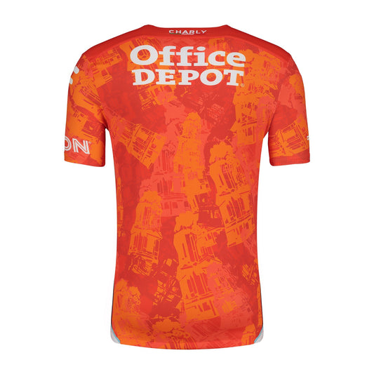 Men's Charly Orange C.F. Pachuca 2024/25 Away Authentic Jersey - Customizable