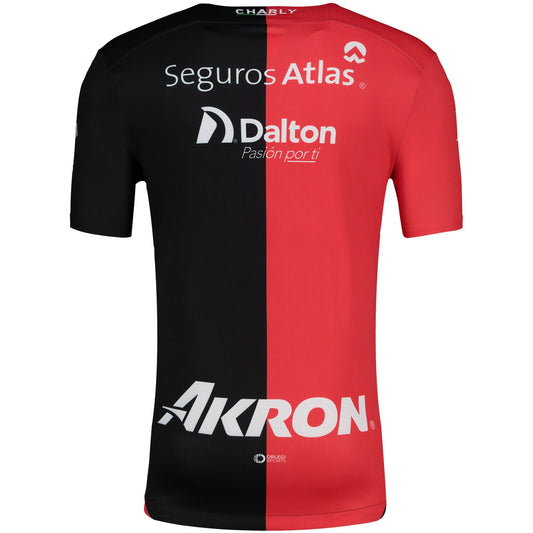 Men's Charly Red/Black Club Atlas 2024/25 Home Authentic Jersey - Customizable