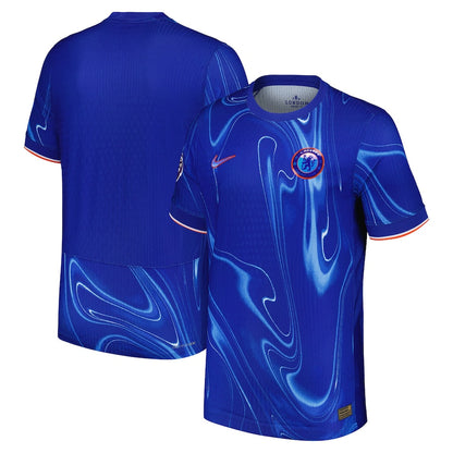 Men's Nike Blue Chelsea 2024/25 Home Authentic Patch Jersey - Customizable