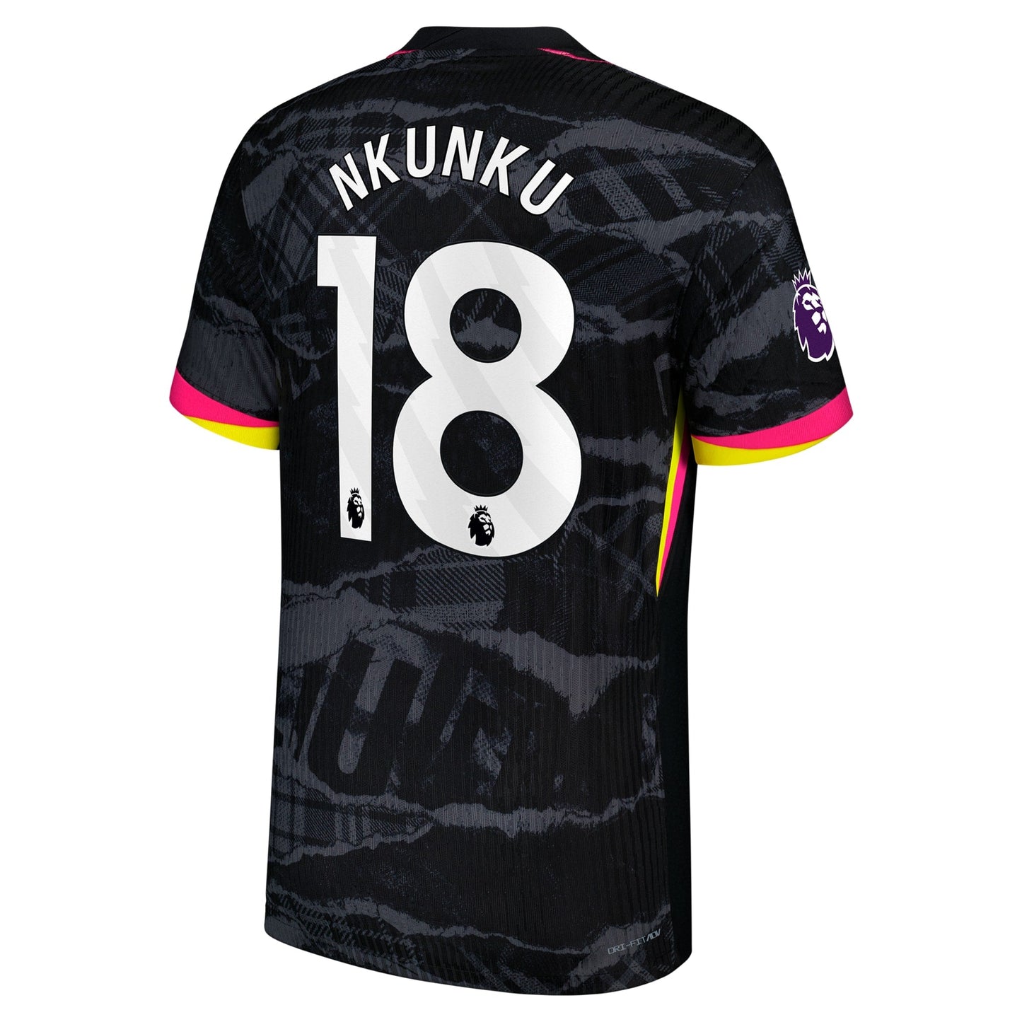 Men's Nike Christopher Nkunku Anthracite Chelsea 2024/25 Third Authentic Player Jersey