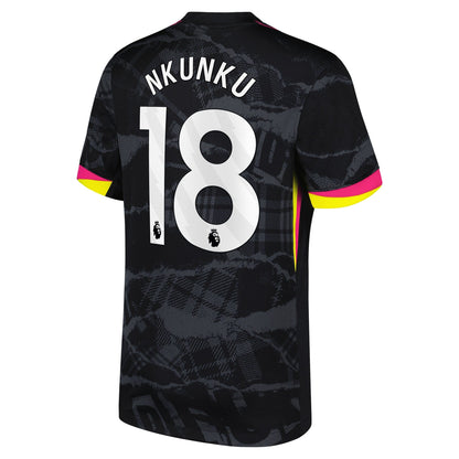 Men's Nike Christopher Nkunku Anthracite Chelsea 2024/25 Third Replica Player Jersey