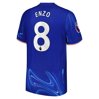 Men's Nike Enzo Fern¨¢ndez Blue Chelsea 2024/25 Home Authentic Player Jersey