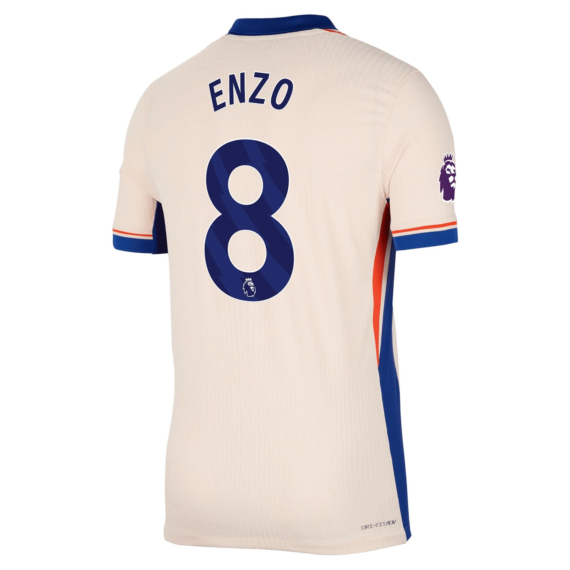 Men's Nike Enzo Fern¨¢ndez Orange Chelsea 2024/25 Away Authentic Player Jersey