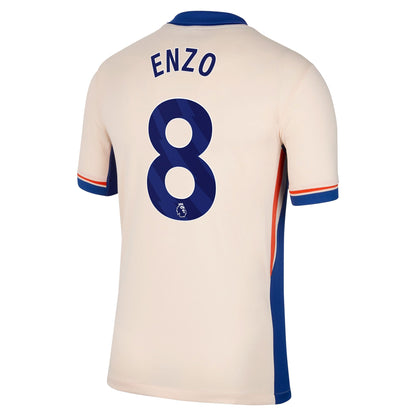 Men's Nike Enzo Fern¨¢ndez Orange Chelsea 2024/25 Away Replica Player Jersey