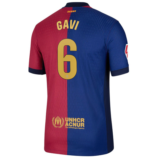 Men's Nike Gavi Royal Barcelona 2024/25 Home Authentic Player Jersey