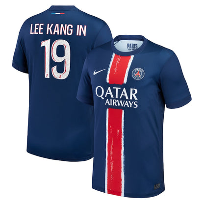 Men's Nike Lee Kang In Navy Paris Saint-Germain 2024/25 Replica Player Jersey