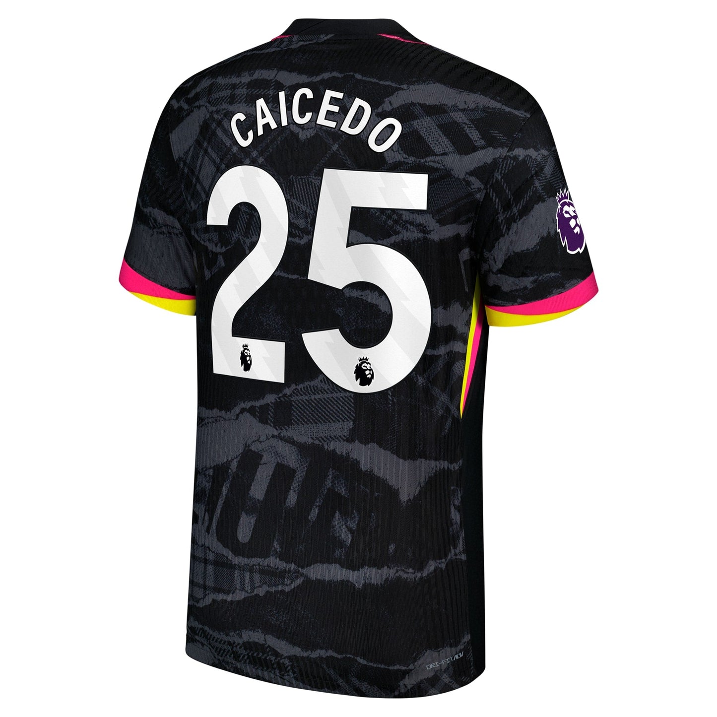 Men's Nike Mois¨¦s Caicedo Anthracite Chelsea 2024/25 Third Authentic Player Jersey