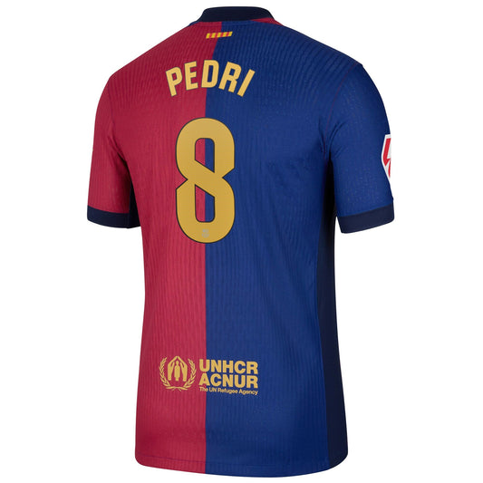 Men's Nike Pedri Royal Barcelona 2024/25 Home Authentic Player Jersey