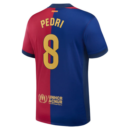 Men's Nike Pedri Royal Barcelona 2024/25 Home Replica Player Jersey