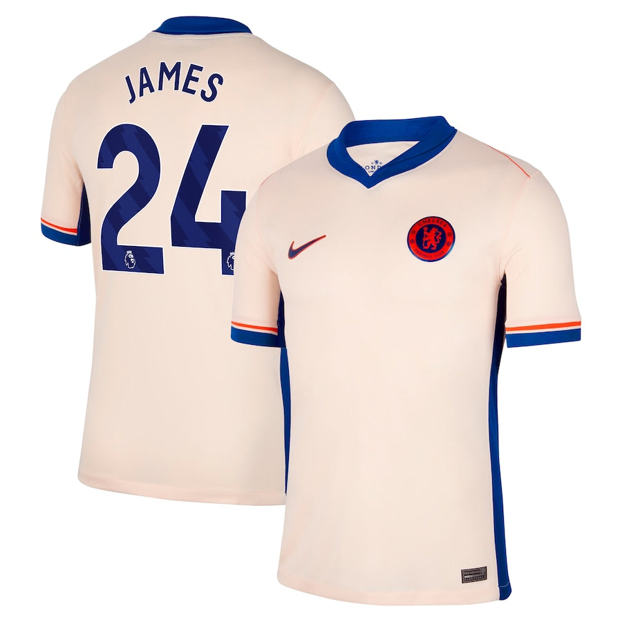 Men's Nike Reece James Orange Chelsea 2024/25 Away Replica Player Jersey