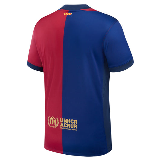 Men's Nike Royal Barcelona 2024/25 Home Replica Jersey - Customizable