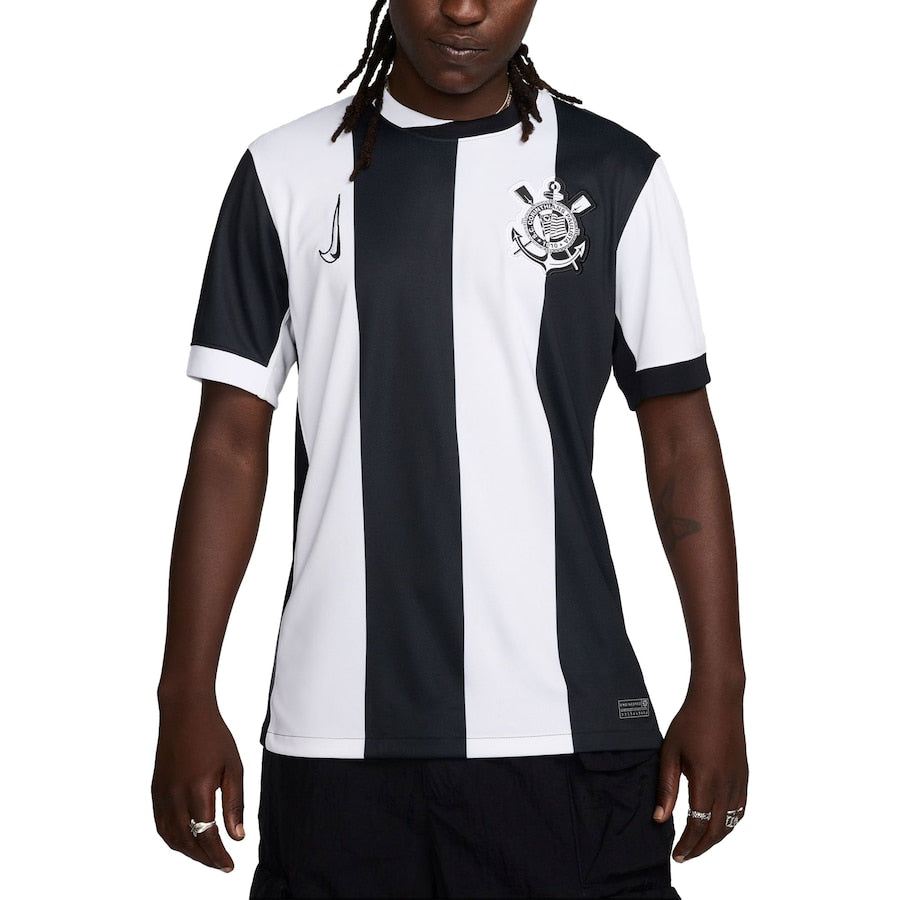 Men's Nike White Corinthians 2024/25 Home Replica Jersey - Customizable