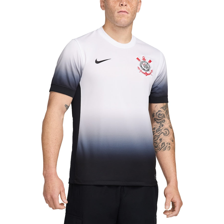 Men's Nike White Corinthians 2024/25 Home Replica Jersey - Customizable