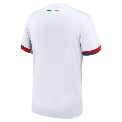 Men's Nike White Paris Saint-Germain 2024/25 Away Replica Jersey - Customizable