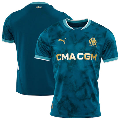 Men's Puma Blue Olympique Marseille 2024/25 Away Replica Jersey - Customizable