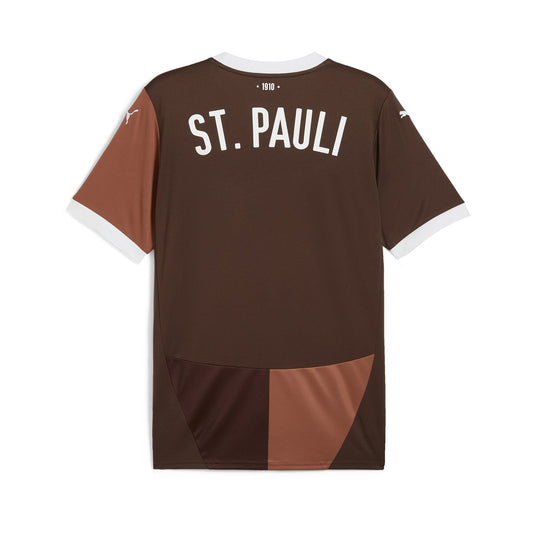 Men's Puma Brown St. Pauli 2024/25 Home Replica Jersey - Customizable