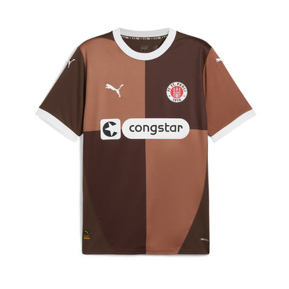 Men's Puma Brown St. Pauli 2024/25 Home Replica Jersey - Customizable