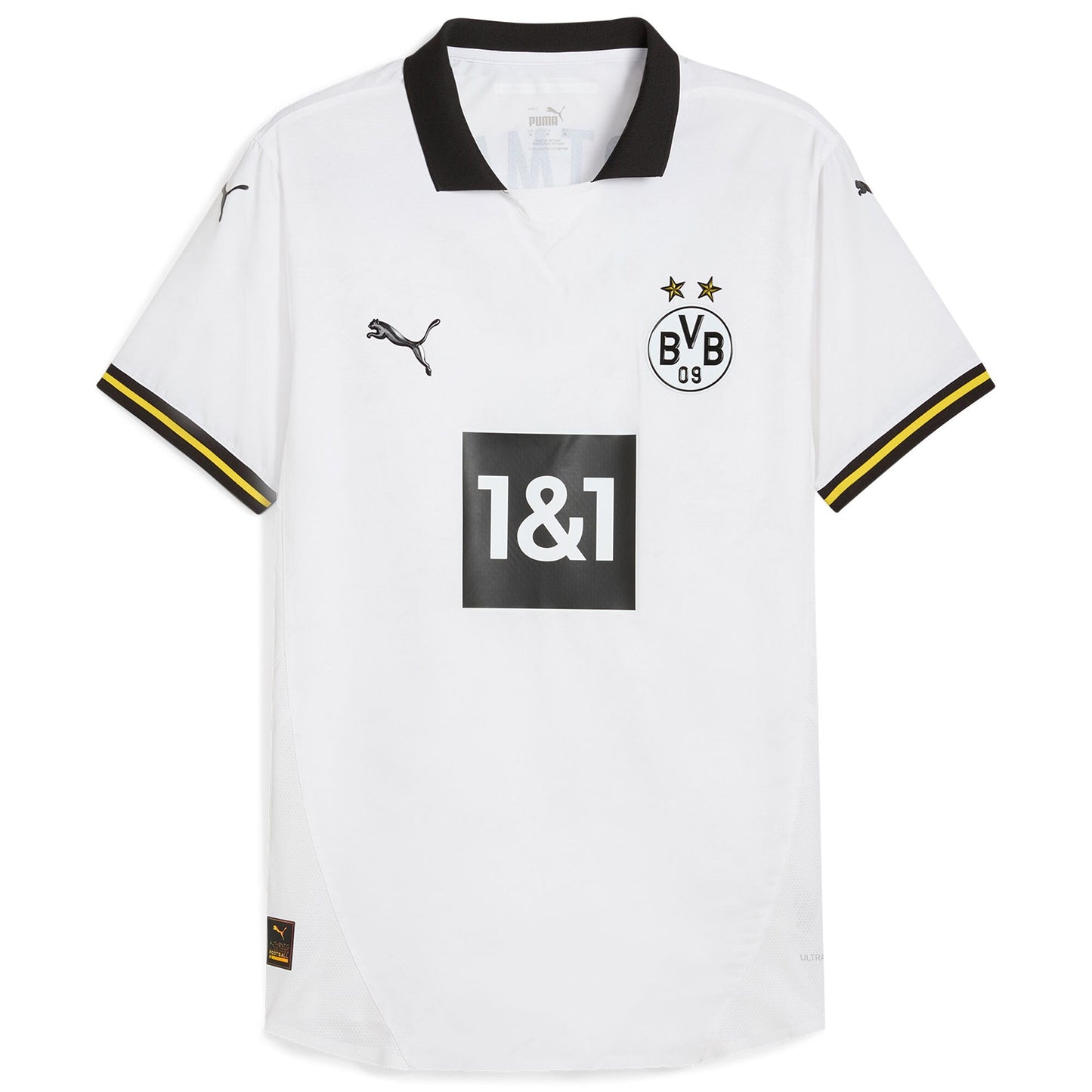 Men's Puma White Borussia Dortmund 2024/25 Third Authentic Jersey - Customizable