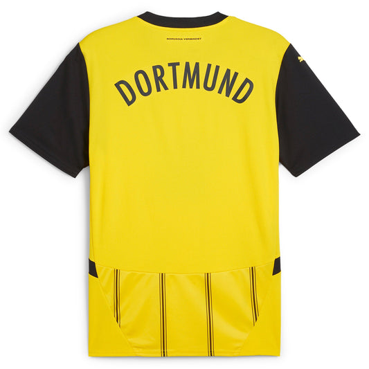 Men's Puma Yellow Borussia Dortmund 2024/25 Home Replica Jersey - Customizable