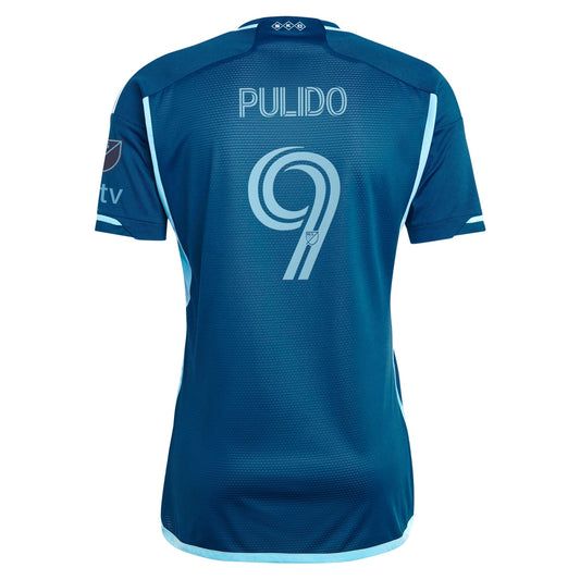 Men's adidas Alan Pulido Navy Sporting Kansas City 2024 Diamonds Our Forever Authentic Player Jersey