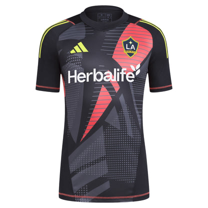 Men's adidas Black LA Galaxy 2024 Goalkeeper Jersey - Customizable