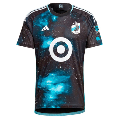 Men's adidas Black Minnesota United FC 2024 Starry Night Authentic Jersey - Customizable