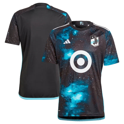 Men's adidas Black Minnesota United FC 2024 Starry Night Replica Jersey - Customizable