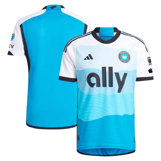 Men's adidas Blue Charlotte FC 2024 The Carolina Kit: Explore Authentic Jersey - Customizable