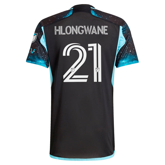 Men's adidas Bongokuhle Hlongwane Black Minnesota United FC 2024 Starry Night Authentic Player Jersey