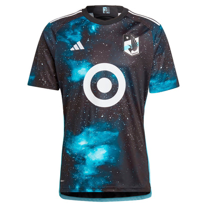 Men's adidas Bongokuhle Hlongwane Black Minnesota United FC 2024 Starry Night Replica Player Jersey