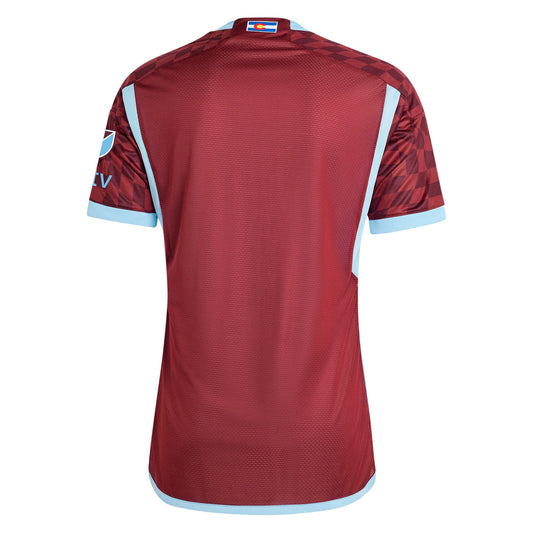 Men's adidas Burgundy Colorado Rapids 2024 One Flag Kit Authentic Jersey - Customizable