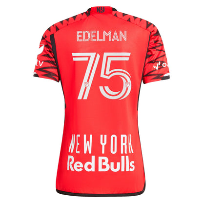 Men's adidas Daniel Edelman Red New York Red Bulls 2024 Legacy Authentic Player Jersey