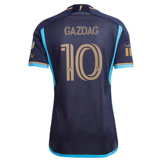 Men's adidas Daniel Gazdag Navy Philadelphia Union 2024 Primary Authentic Player Jersey