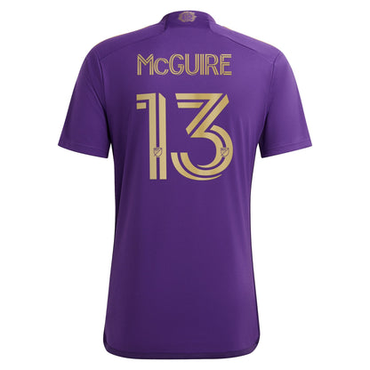 Men's adidas Duncan McGuire Purple Orlando City SC 2024 The Wall Kit Replica Player Jersey