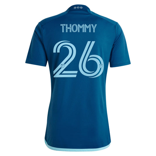 Men's adidas Erik Thommy Navy Sporting Kansas City 2024 Diamonds Our Forever Replica Player Jersey