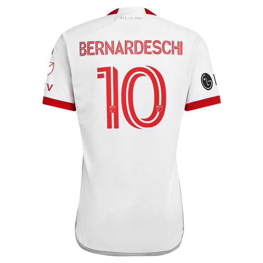 Men's adidas Federico Bernardeschi White Toronto FC 2024 GTA Kit Authentic Player Jersey