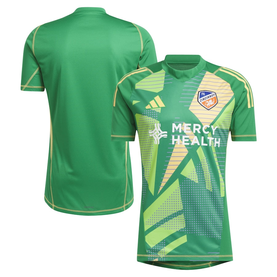 Men's adidas Green FC Cincinnati 2024 Goalkeeper Jersey - Customizable