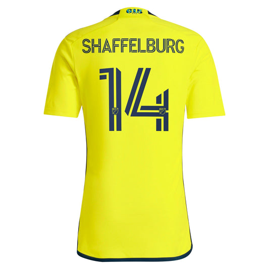 Men's adidas Jacob Shaffelburg Yellow Nashville SC 2024 The 615 Kit Replica Player Jersey