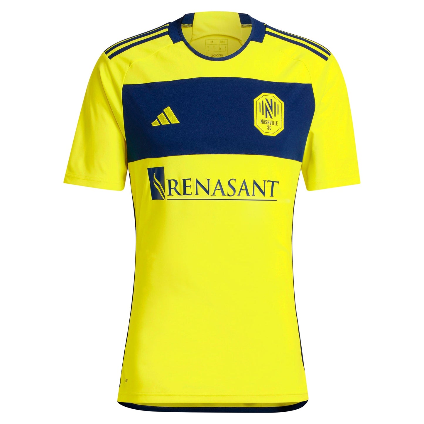 Men's adidas Jacob Shaffelburg Yellow Nashville SC 2024 The 615 Kit Replica Player Jersey