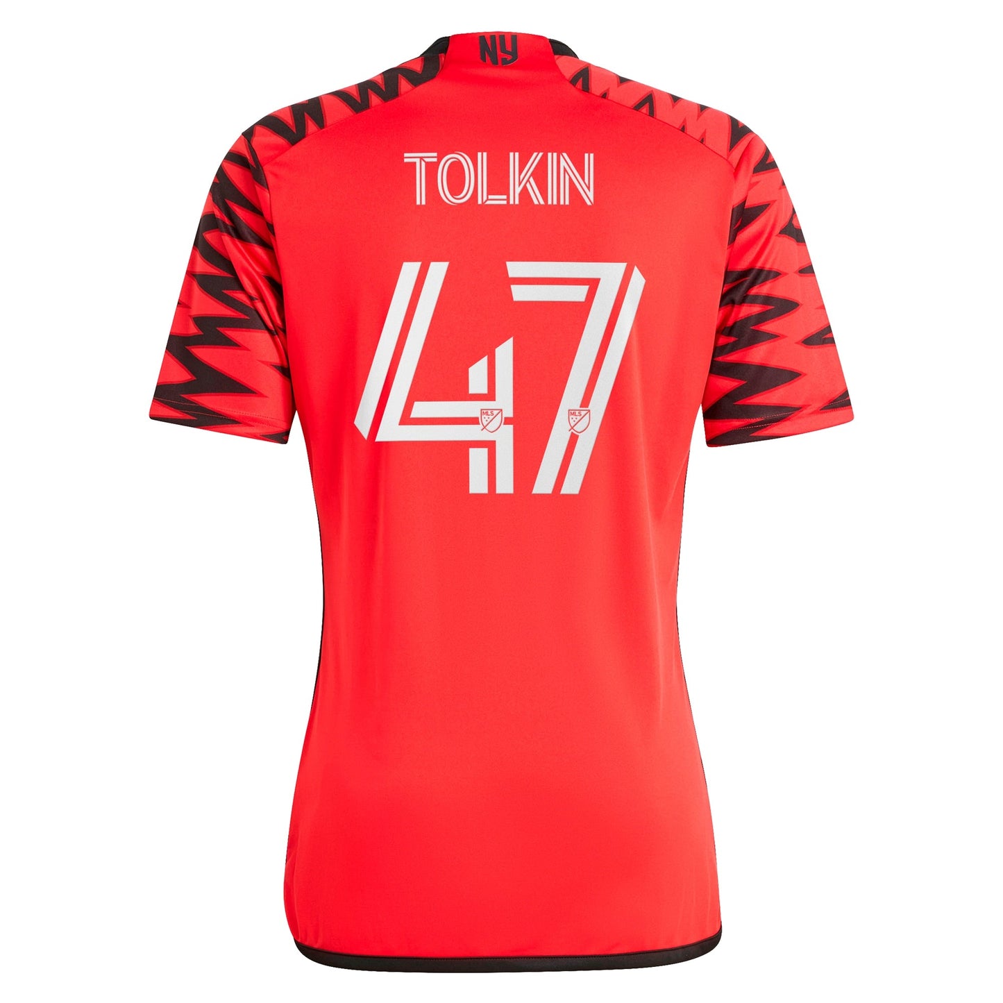 Men's adidas John Tolkin Red New York Red Bulls 2024 Legacy Replica Player Jersey