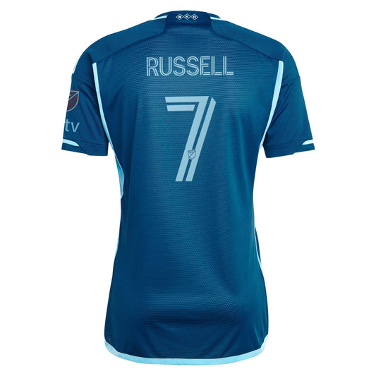 Men's adidas Johnny Russell Navy Sporting Kansas City 2024 Diamonds Our Forever Authentic Player Jersey