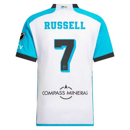 Men's adidas Johnny Russell White Sporting Kansas City 2024 Archive Authentic Jersey