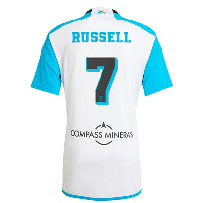 Men's adidas Johnny Russell White Sporting Kansas City 2024 Archive Replica Jersey