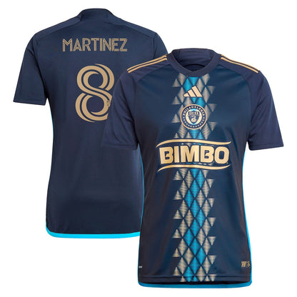 Men's adidas Jose Martinez Navy Philadelphia Union 2024 The XV Kit Replica Player Jersey