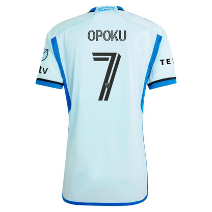 Men's adidas Kwadwo Opoku Light Blue CF Montreal 2024 La Main Authentic Player Jersey