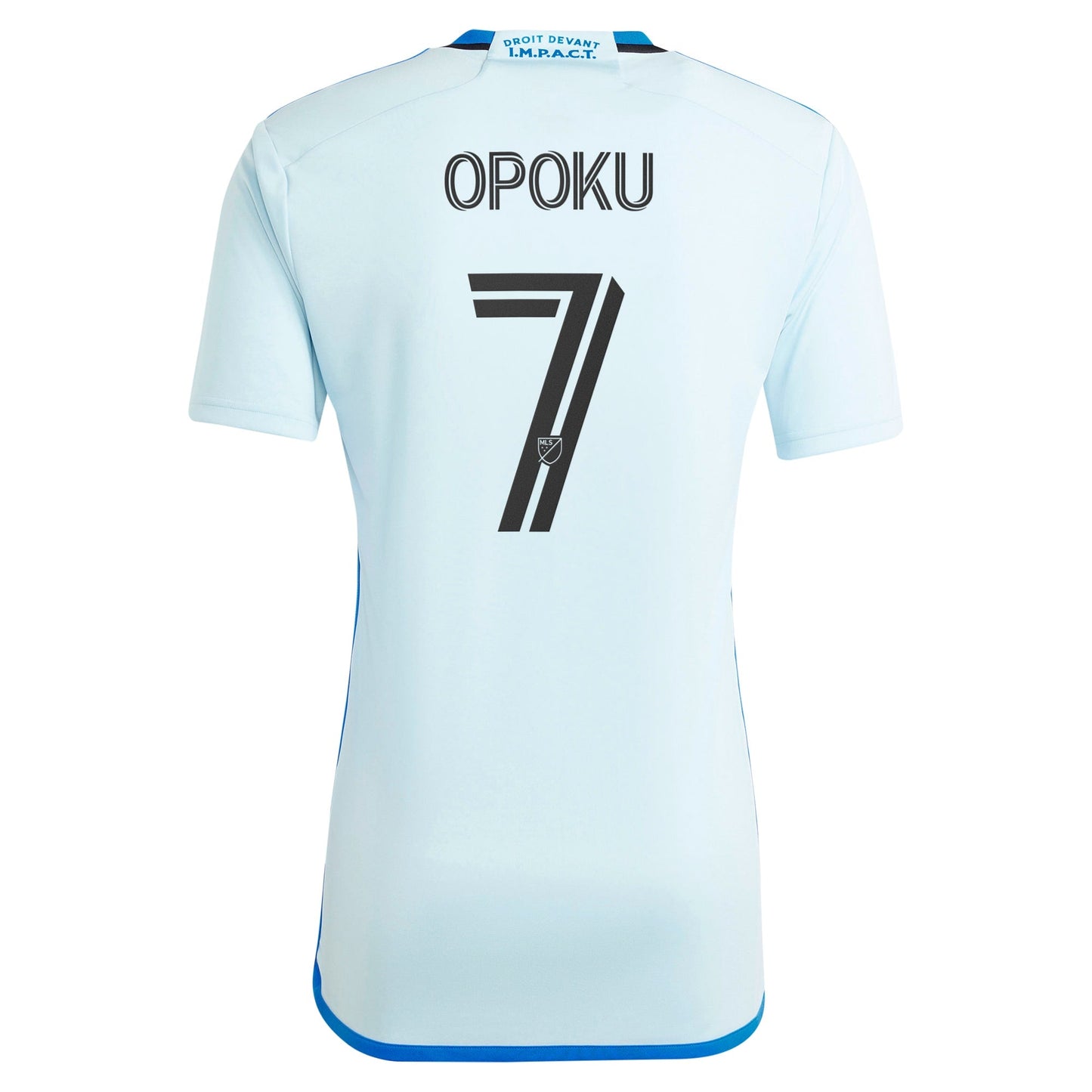 Men's adidas Kwadwo Opoku Light Blue CF Montreal 2024 La Main Replica Player Jersey